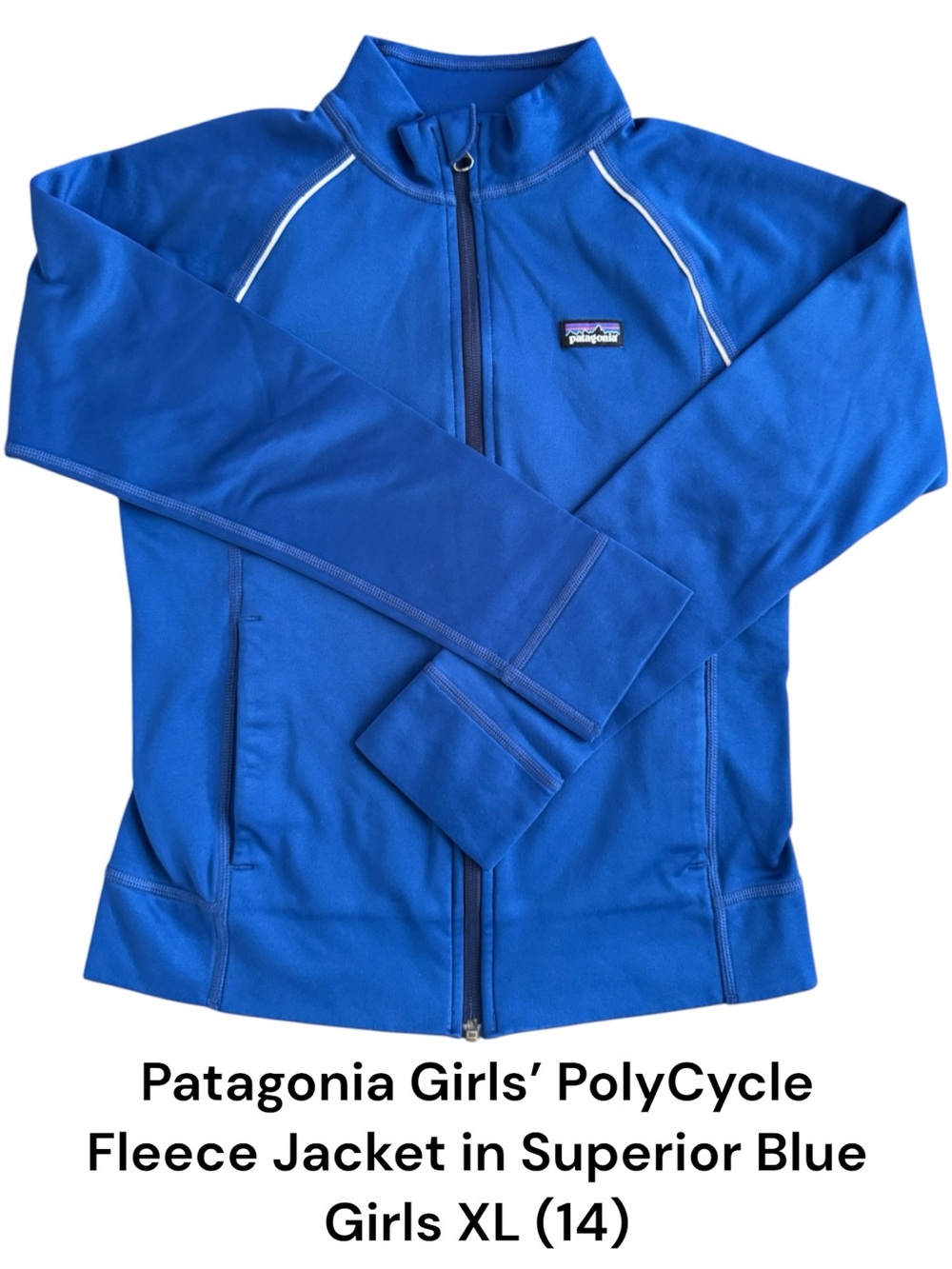 Patagonia Girls PolyCycle Fleece Jacket in Superior -  Size XL (14)